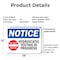 Signmission Hydrostatic Testing In Progress, 18 in W x Rectangle, Plastic OS-2PACK-NS-P-1218-L-13591 - alternate 7